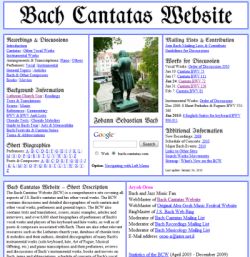 Bach Cantatas Website